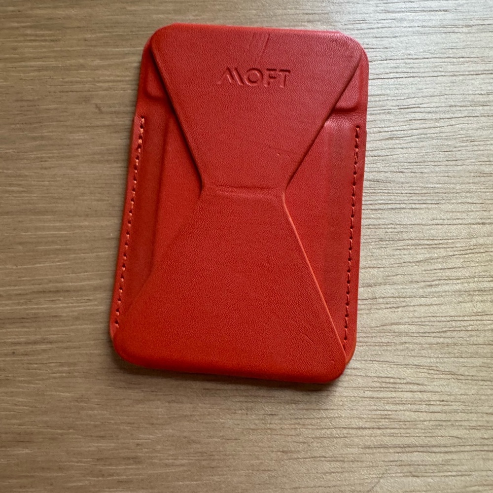 Moft Orange MagSafe Stand and Wallet